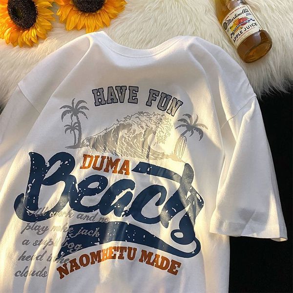 men's tshirts american retro short sleeved tshirt men and women summer loose letter printing half sleeve brand casual round neck 230410, White;black
men's tshirts american retro short sleeved tshirt men and women summer loose letter printing half sleeve brand casual round neck 230410, White;black