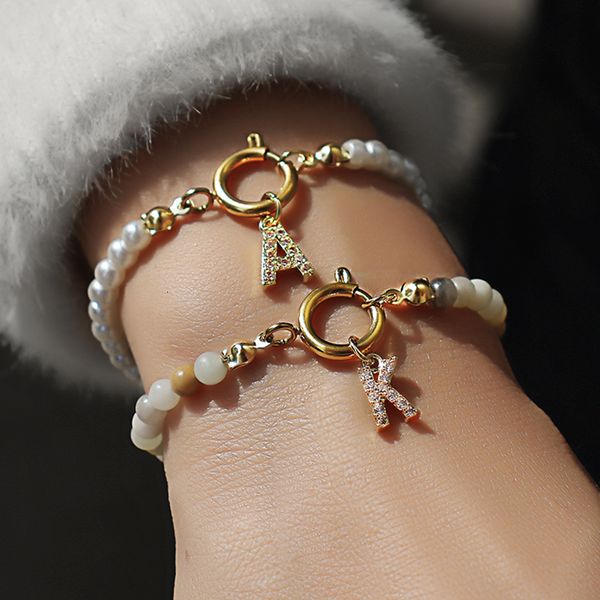 charm bracelets trendy 26 initial letter women stainless steel slings buckle colorful stones for jewelry gift 230410, Golden;silver
charm bracelets trendy 26 initial letter women stainless steel slings buckle colorful stones for jewelry gift 230410, Golden;silver