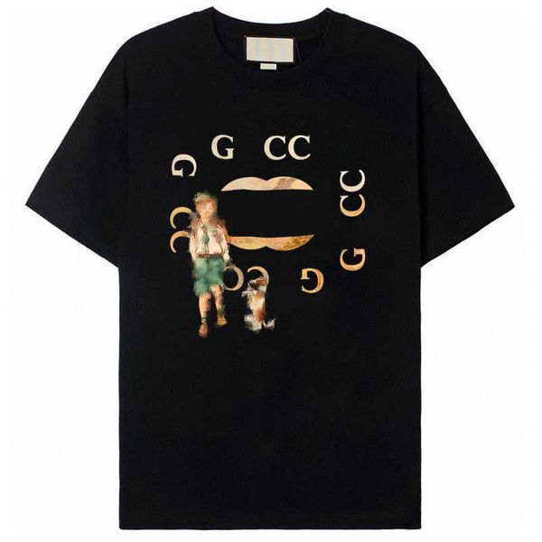 2023 new designer womens t shirt high-end summer versatile print loose tee casual sleeve t-shirt, White;black
2023 new designer womens t shirt high-end summer versatile print loose tee casual sleeve t-shirt, White;black
