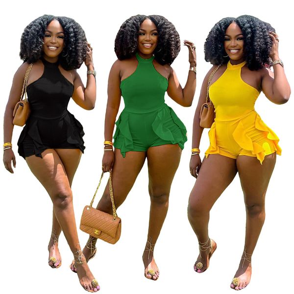 2023 designer jumpsuits women summer solid color halter backless rompers slim y2k nightclub bodysuit edible tree fungus broadside wholesale, Black;white
2023 designer jumpsuits women summer solid color halter backless rompers slim y2k nightclub bodysuit edible tree fungus broadside wholesale, Black;white