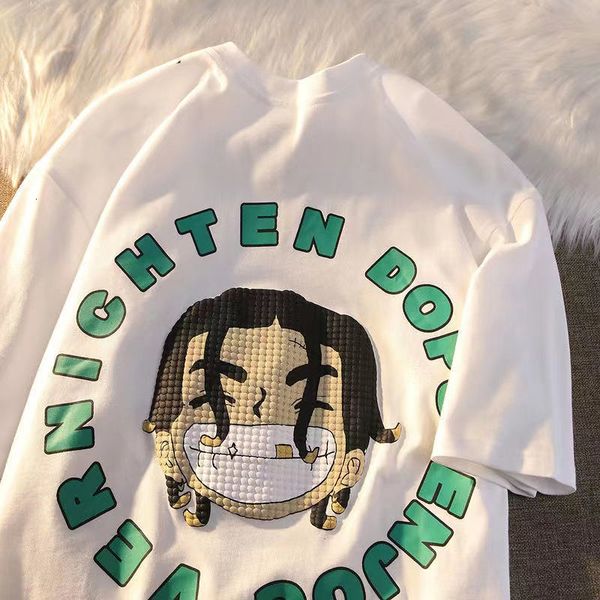 men's tshirts couple short sleeved niche tshirt men and wo ins korean version of the student summer cartoon y2k clothing 230410, White;black
men's tshirts couple short sleeved niche tshirt men and wo ins korean version of the student summer cartoon y2k clothing 230410, White;black