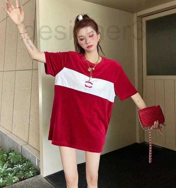 women's t-shirt designer new luxury brand casual contrast velvet easy long style women highs quality designer pajamas s-xl lopm, White
women's t-shirt designer new luxury brand casual contrast velvet easy long style women highs quality designer pajamas s-xl lopm, White