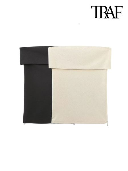 camisoles tanks traf women fashion side zipper cropped bustier vintage strapless straight neck female camis mujer 230410, Black;white
camisoles tanks traf women fashion side zipper cropped bustier vintage strapless straight neck female camis mujer 230410, Black;white