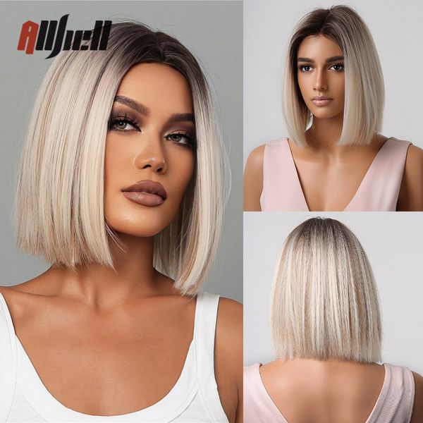 synthetic wigs ombre brown platinum blonde short straight bob for black women daily natural heat resistant hair cosplay 230410
synthetic wigs ombre brown platinum blonde short straight bob for black women daily natural heat resistant hair cosplay 230410