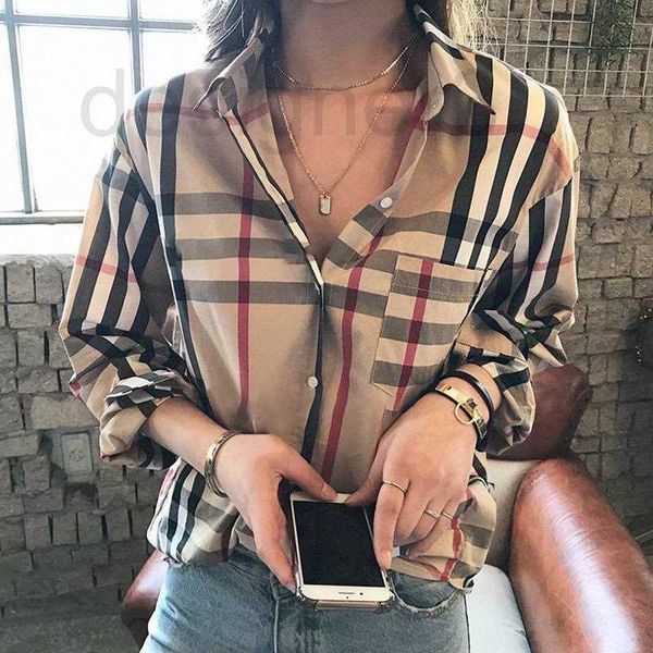 women's blouses & shirts designer fashion classic summer new plaid t-shirt plus size casual long sleeve 6cuf, White
women's blouses & shirts designer fashion classic summer new plaid t-shirt plus size casual long sleeve 6cuf, White