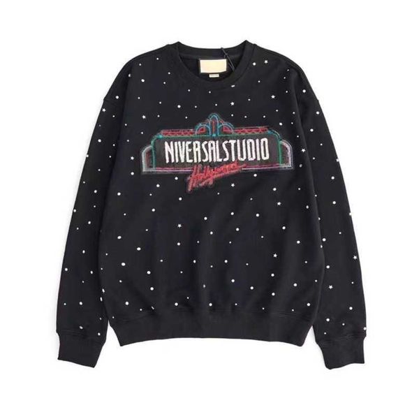 designer summer women t shirt shirt correct autumn winter product flash diamond beaded round neck pure crystal embroidery, Black
designer summer women t shirt shirt correct autumn winter product flash diamond beaded round neck pure crystal embroidery, Black