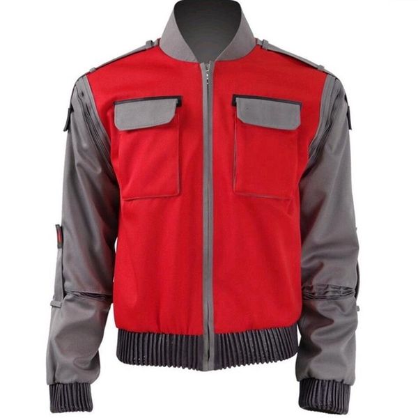 back to the future marty mcfly jacket jr marlene samus cosplay costume movie orange outwear coat329m, Black;red
back to the future marty mcfly jacket jr marlene samus cosplay costume movie orange outwear coat329m, Black;red