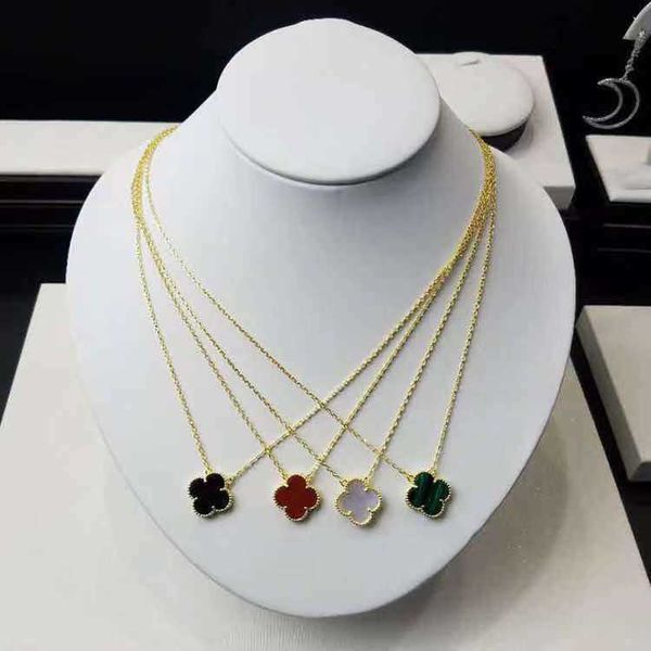 fashion steel 18k clover necklace double-sided fritillary collar chain versatile simple temperament jewelry, Silver
fashion steel 18k clover necklace double-sided fritillary collar chain versatile simple temperament jewelry, Silver