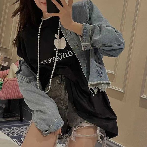 designer new women t shirt high version 2023 summer apple embroidery mesh red same loose os sleeve t-shirt, White;black
designer new women t shirt high version 2023 summer apple embroidery mesh red same loose os sleeve t-shirt, White;black