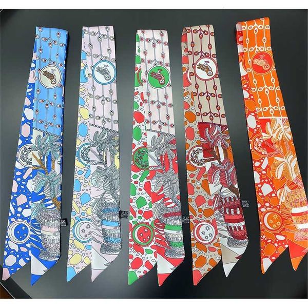 2023 summer new silk long scarf small ribbon headband headband binding bag handle ribbon, Black;purple
2023 summer new silk long scarf small ribbon headband headband binding bag handle ribbon, Black;purple