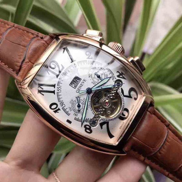 men's watch calendar automatic mechanical watch rectangular trend authentic new social leather strap high-end configuration101, Slivery;brown
men's watch calendar automatic mechanical watch rectangular trend authentic new social leather strap high-end configuration101, Slivery;brown