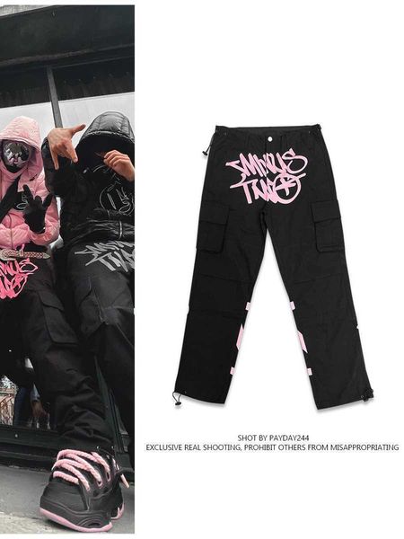 hip hop trendy minustwo cargos street print multi pocket loose casual straight pants cargo pants male man women high street, Black
hip hop trendy minustwo cargos street print multi pocket loose casual straight pants cargo pants male man women high street, Black