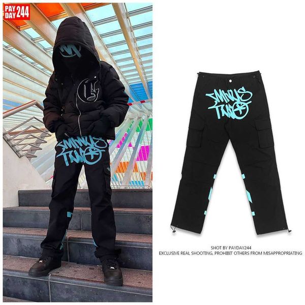 cargos trendy minustwo street printed multi pocket trousers cargo pants men's loose casual hip-hop straight tube minustwo fahion, Black
cargos trendy minustwo street printed multi pocket trousers cargo pants men's loose casual hip-hop straight tube minustwo fahion, Black