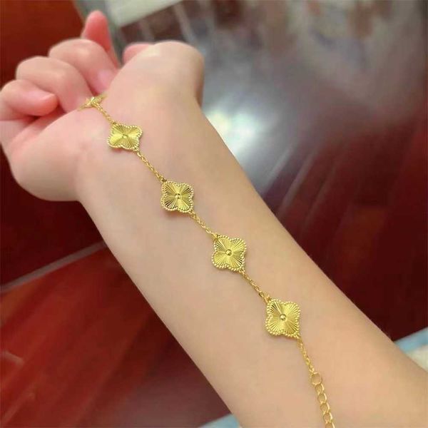 art style furnace genuine gold plated four leaf grass five bracelet ten flower necklace non fading jewelry, Golden;silver
art style furnace genuine gold plated four leaf grass five bracelet ten flower necklace non fading jewelry, Golden;silver