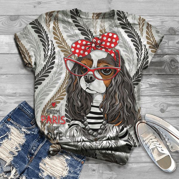 women's t-shirt short sleeve t-shirts for women o-neck cute animals funny puppy pattern fresh summer tees simple trend oversize clothe, White
women's t-shirt short sleeve t-shirts for women o-neck cute animals funny puppy pattern fresh summer tees simple trend oversize clothe, White