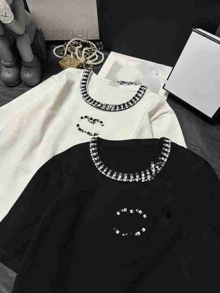 women's t-shirt designer sequin featured knitted chic style spring/summer round neck luxury short sleeves 0pwy, White
women's t-shirt designer sequin featured knitted chic style spring/summer round neck luxury short sleeves 0pwy, White