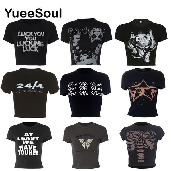 women s t shirt black crop print o neck short sleeve women tees cute vintage 2000s aesthetics y2k 2023 fashion summer female t shirt 220410, White
women s t shirt black crop print o neck short sleeve women tees cute vintage 2000s aesthetics y2k 2023 fashion summer female t shirt 220410, White