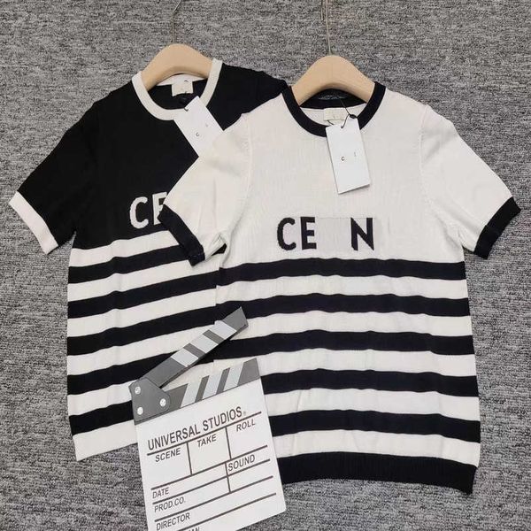 2023 new designer womens t shirt high-end hh2023 spring/summer trend casual black white stripe contrast panel crew neck sleeve t-shirt women, White;black
2023 new designer womens t shirt high-end hh2023 spring/summer trend casual black white stripe contrast panel crew neck sleeve t-shirt women, White;black