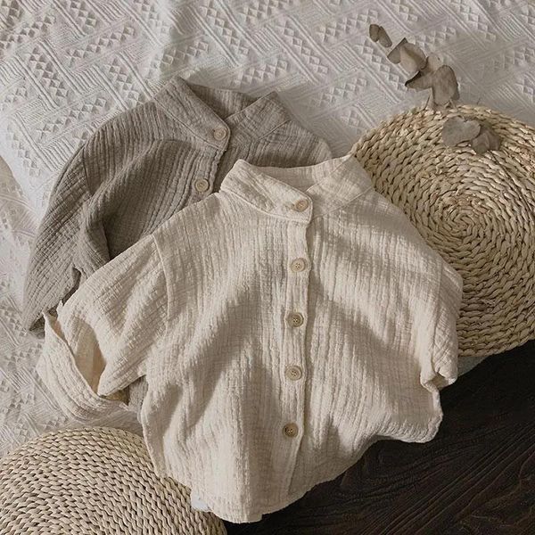 kids shirts children's retro cotton and linen shirts spring autumn korean boys and girls casual stand-up collar button wt042 230410, White;black
kids shirts children's retro cotton and linen shirts spring autumn korean boys and girls casual stand-up collar button wt042 230410, White;black
