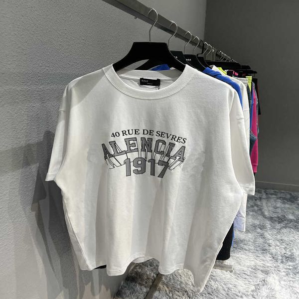 luxury designer women t shirt shirt high version front 1917 tear glue crack effect casual t-shirt sleeve, White
luxury designer women t shirt shirt high version front 1917 tear glue crack effect casual t-shirt sleeve, White