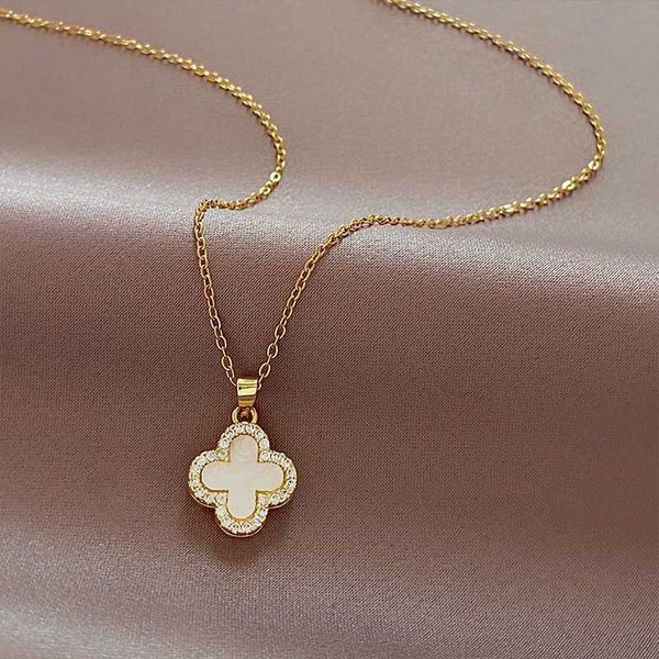 2023 van clover necklace four leaf chain jewelry crystal bud titanium steel female light luxury niche clavicle simple and versatile neck swe, Silver
2023 van clover necklace four leaf chain jewelry crystal bud titanium steel female light luxury niche clavicle simple and versatile neck swe, Silver