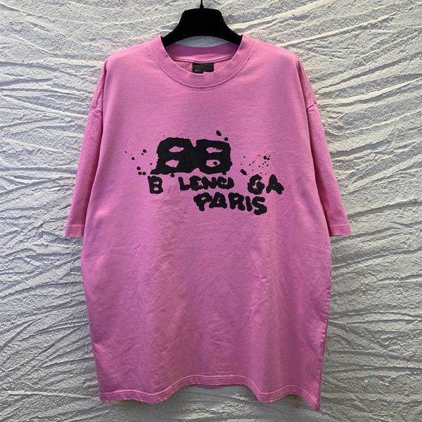 2023 new women's tshirt shirt edition handpainted graffiti letter print burnished sleeve t-shirt, White;black
2023 new women's tshirt shirt edition handpainted graffiti letter print burnished sleeve t-shirt, White;black
