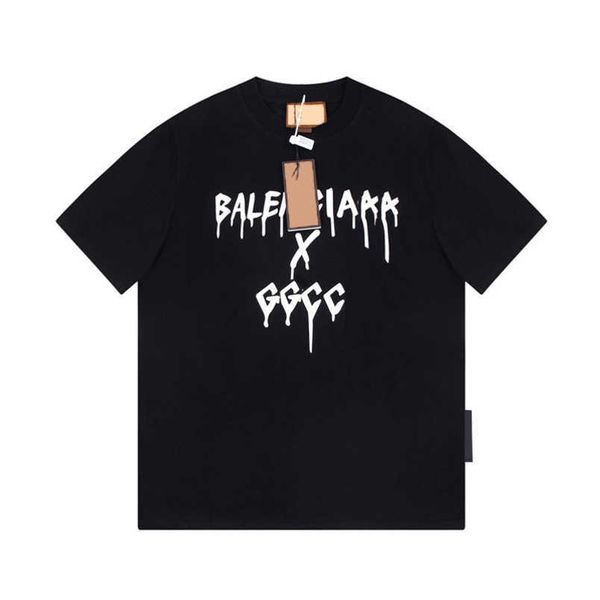 womens designer t shirt tracksuit shirt high edition family co branded graffiti tassel letter sleeve t-shirt, White;black
womens designer t shirt tracksuit shirt high edition family co branded graffiti tassel letter sleeve t-shirt, White;black
