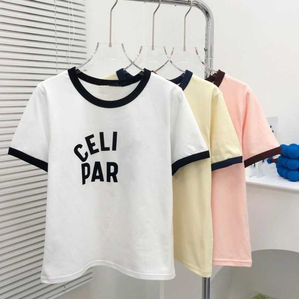 luxury designer women t shirt 2023 summer high edition se family loose simple versatile letter round neck sleeve t-shirt, White
luxury designer women t shirt 2023 summer high edition se family loose simple versatile letter round neck sleeve t-shirt, White