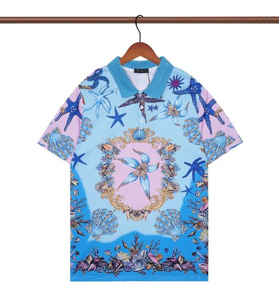 fashion designer men's polos summer slim short sleeve starfish shells print men polo shirt tee mens clothes, White;black
fashion designer men's polos summer slim short sleeve starfish shells print men polo shirt tee mens clothes, White;black