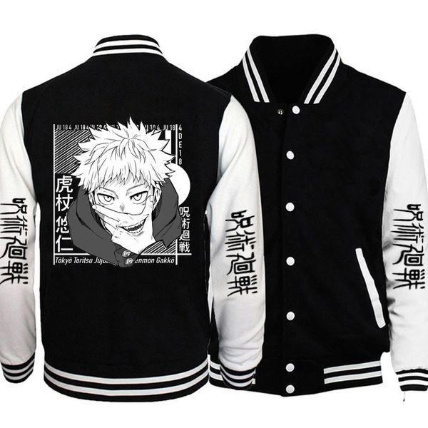 men's jackets jujutsu kaisen harajuku bomber couple baseball coat autumn anime varsity streetwear 230410, Black;brown
men's jackets jujutsu kaisen harajuku bomber couple baseball coat autumn anime varsity streetwear 230410, Black;brown