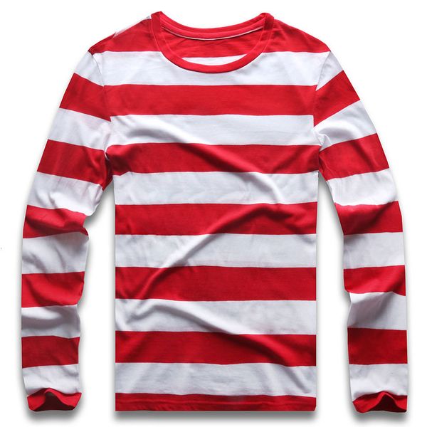 men's t-shirts red and white striped long sleeved men's t-shirt t-shirt round neck colorful black and white striped men's cas, White;black
men's t-shirts red and white striped long sleeved men's t-shirt t-shirt round neck colorful black and white striped men's cas, White;black