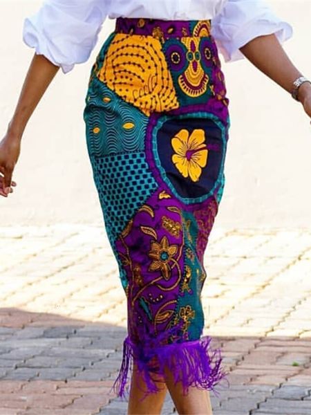 skirts women summer print skirt vintage floral african fashion high waist tassel classy modest elegant retro jupes falads drop 230410, Black
skirts women summer print skirt vintage floral african fashion high waist tassel classy modest elegant retro jupes falads drop 230410, Black
