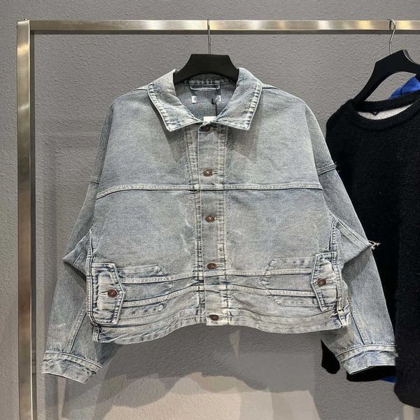 designer women's clothing 20% off shirt high version product trend washed old reversed denim cardigan jacket men, Black;brown
designer women's clothing 20% off shirt high version product trend washed old reversed denim cardigan jacket men, Black;brown