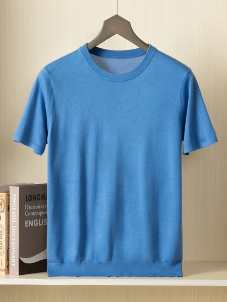 mens tshirts summer tshirt mulberry silk knitted short sleeve solid round neck cashmere brushed 230410, White;black
mens tshirts summer tshirt mulberry silk knitted short sleeve solid round neck cashmere brushed 230410, White;black