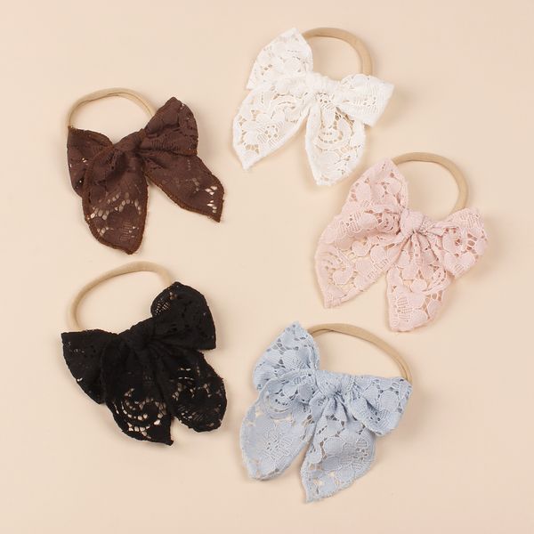 new 4.7inch lace embroidery fable bow nylon baby headband girls solid color lace hair bow nylon headband kids hair clip, Slivery;white
new 4.7inch lace embroidery fable bow nylon baby headband girls solid color lace hair bow nylon headband kids hair clip, Slivery;white
