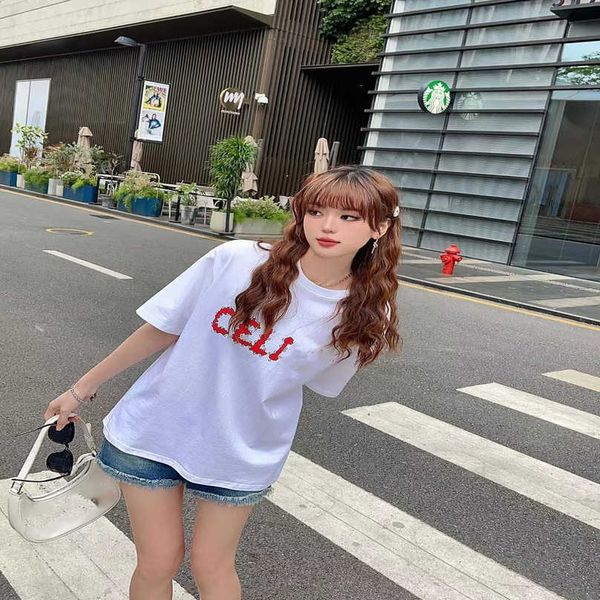 luxury designer women t shirt shirt s2023 spring/summer trend casual sweet cool girl letter print loose sleeve t-shirt female, White
luxury designer women t shirt shirt s2023 spring/summer trend casual sweet cool girl letter print loose sleeve t-shirt female, White