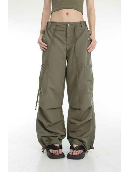 women's pants s houzhou vintage retro y2k cargo pant high street edgy style drawstring wide leg parachute trousers female 90s aesthetic, Black;white
women's pants s houzhou vintage retro y2k cargo pant high street edgy style drawstring wide leg parachute trousers female 90s aesthetic, Black;white