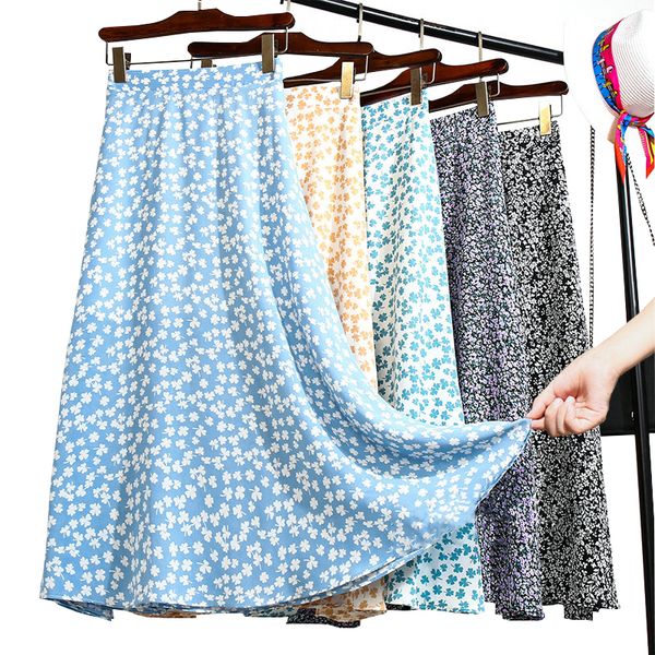 skirts summer korean fashion elegant chiffon flower print women's midi long waist pleated leather women's pleated leather 230410, Black
skirts summer korean fashion elegant chiffon flower print women's midi long waist pleated leather women's pleated leather 230410, Black