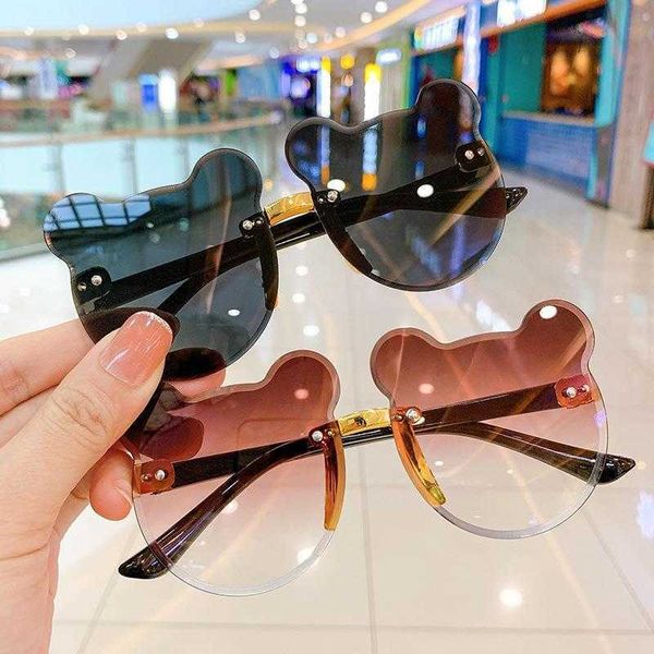 fashion baby cartoon sunglasses children cute personality bear ears sun glasses, Blue 
fashion baby cartoon sunglasses children cute personality bear ears sun glasses, Blue