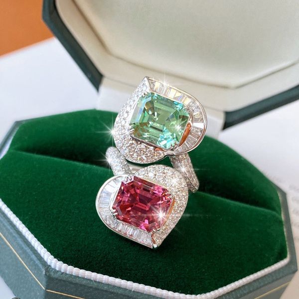 band rings luxury heart shaped green red aaa zircon resizable for women wedding engagement valentine s day gifts jewelry 230410, Silver
band rings luxury heart shaped green red aaa zircon resizable for women wedding engagement valentine s day gifts jewelry 230410, Silver