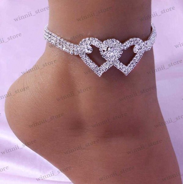 anklets link chain anklet out bracelet for women men rhinestone hip hop foot rock heart shaped anklets r230410, Red;blue
anklets link chain anklet out bracelet for women men rhinestone hip hop foot rock heart shaped anklets r230410, Red;blue