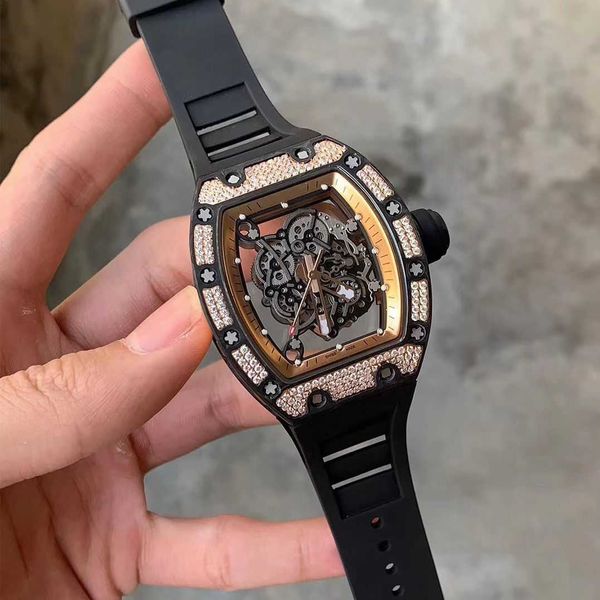 watches richa milles business luxury casual carbon fiber diamond inlaid mens automatic mechanical cutout atmosphere sports fashion personali, Slivery;black
watches richa milles business luxury casual carbon fiber diamond inlaid mens automatic mechanical cutout atmosphere sports fashion personali, Slivery;black