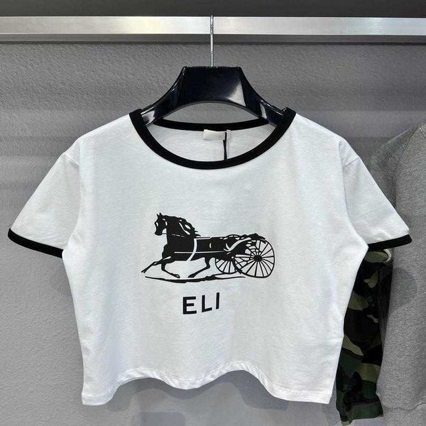 designer new women t shirt shirt high edition front print carriage custom knitted dyed soft comfortable t-shirt sleeve, White
designer new women t shirt shirt high edition front print carriage custom knitted dyed soft comfortable t-shirt sleeve, White