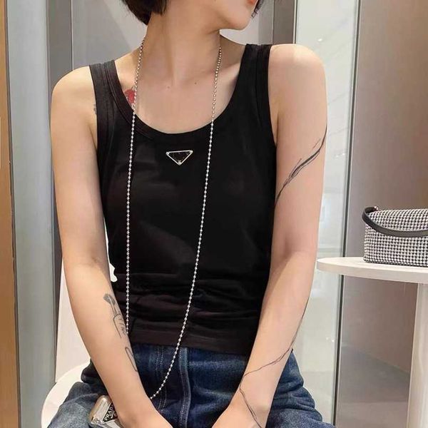 luxury designer women t shirt shirt family simple triangle standard racerback tank 23 summer elastic tight bottom outer wear t-shirt women, White
luxury designer women t shirt shirt family simple triangle standard racerback tank 23 summer elastic tight bottom outer wear t-shirt women, White