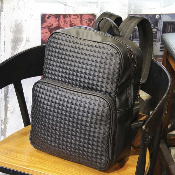 fashion simple woven backpack business commuting computer bag large capacity travel backpack senior fashion schoolbag 230309
fashion simple woven backpack business commuting computer bag large capacity travel backpack senior fashion schoolbag 230309