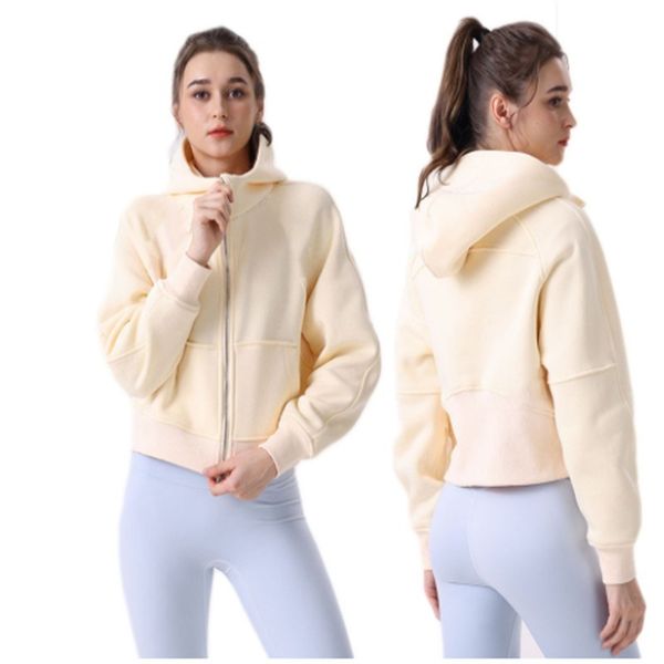 yoga suit short hooded sweater women's full zip sports fleece jacket fitness loose fit
yoga suit short hooded sweater women's full zip sports fleece jacket fitness loose fit