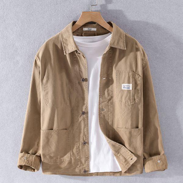 men's jackets men casual coats japan style simple retro pure cotton trendy loose allmatch cargo multipocket shirts 230410, Black;brown
men's jackets men casual coats japan style simple retro pure cotton trendy loose allmatch cargo multipocket shirts 230410, Black;brown