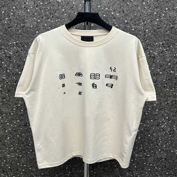 2023 new women's tshirt shirt the correct version of summer multinational language classic couple loose sleeve t-shirt, White
2023 new women's tshirt shirt the correct version of summer multinational language classic couple loose sleeve t-shirt, White