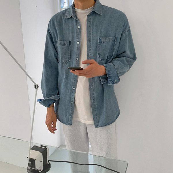men's jackets man spring casual light blue jacket long sleeve button up shirt boys loose streetwear retro coat oversized denim xxl 2304, Black;brown
men's jackets man spring casual light blue jacket long sleeve button up shirt boys loose streetwear retro coat oversized denim xxl 2304, Black;brown