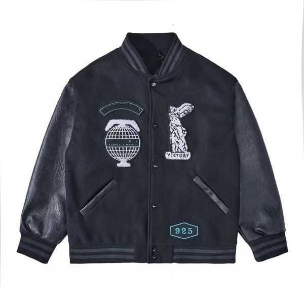 men's tracksuits towel embroidered baseball jacket james the same style as harland cool no corner detail control 18a4y5jq6w, Black;brown
men's tracksuits towel embroidered baseball jacket james the same style as harland cool no corner detail control 18a4y5jq6w, Black;brown
